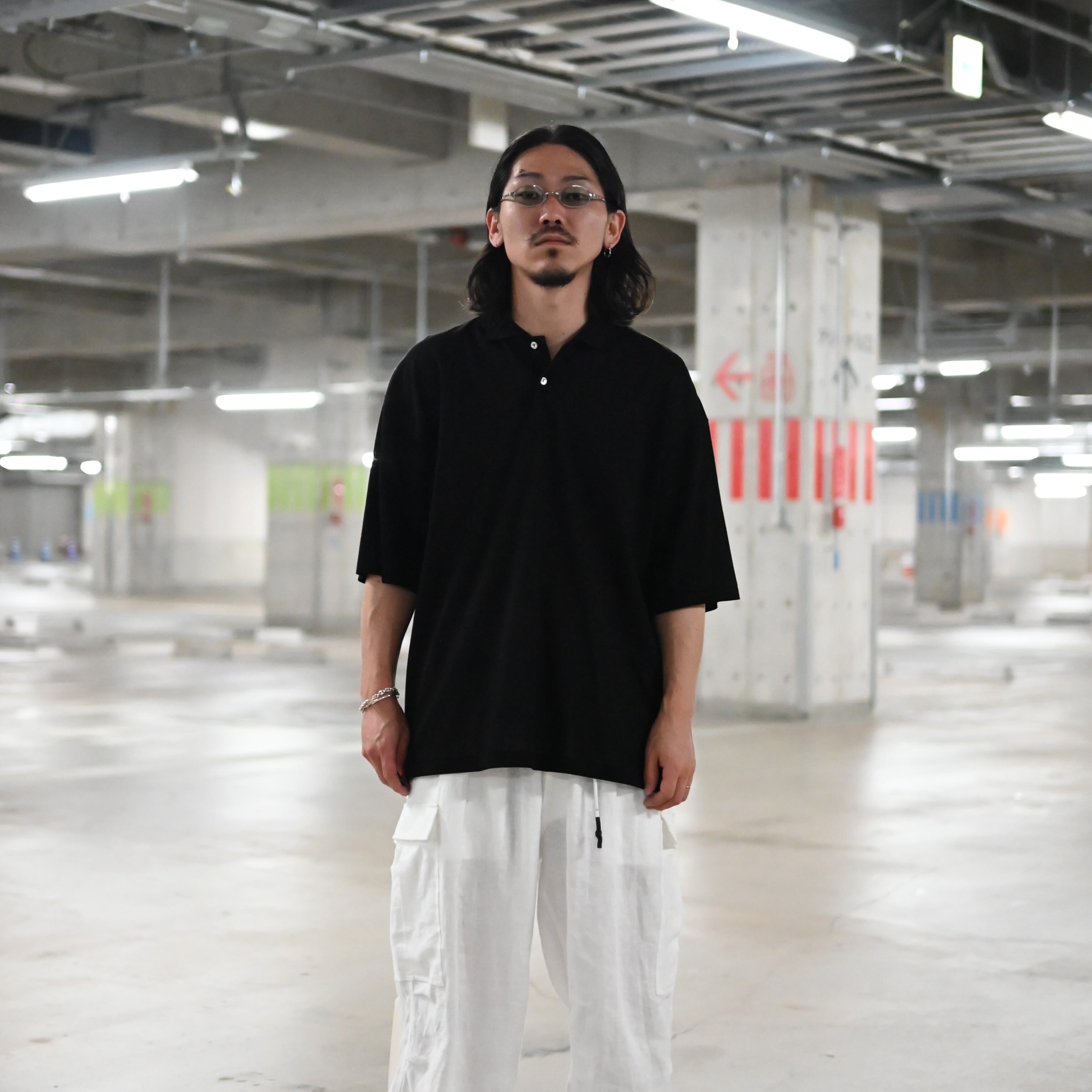 INTERIM / HIGH GAUGE SEA ISLAND PIQUE HYPER BIG POLO SHIRT | GANKO