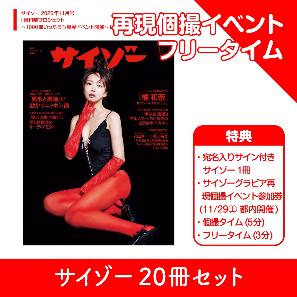 20冊】サイゾーグラビア再現個撮＆フリータイム付サイゾー20冊セット