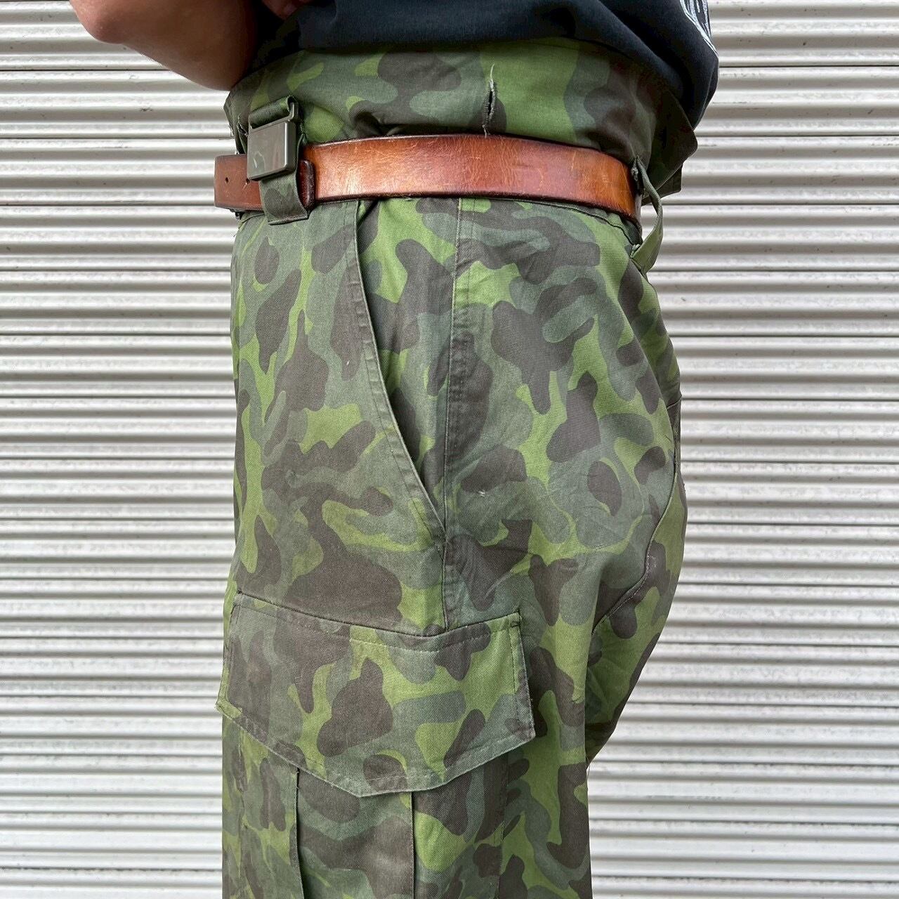 希少 00s エストニア軍 実物 フィールドパンツ カーゴパンツ 迷彩