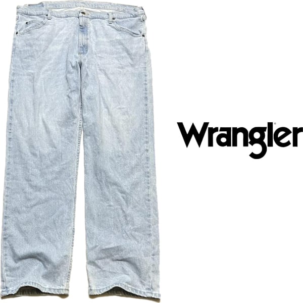 JEANSサイズ38  古着　アメカジ 1点物◇ラングラー色薄デニムパンツXXLジーンズ古着メンズ40レディース