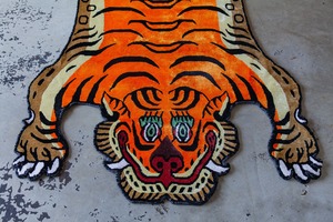Tibetan Tiger Rug 《Lサイズ•シルク023》チベタンタイガーラグ