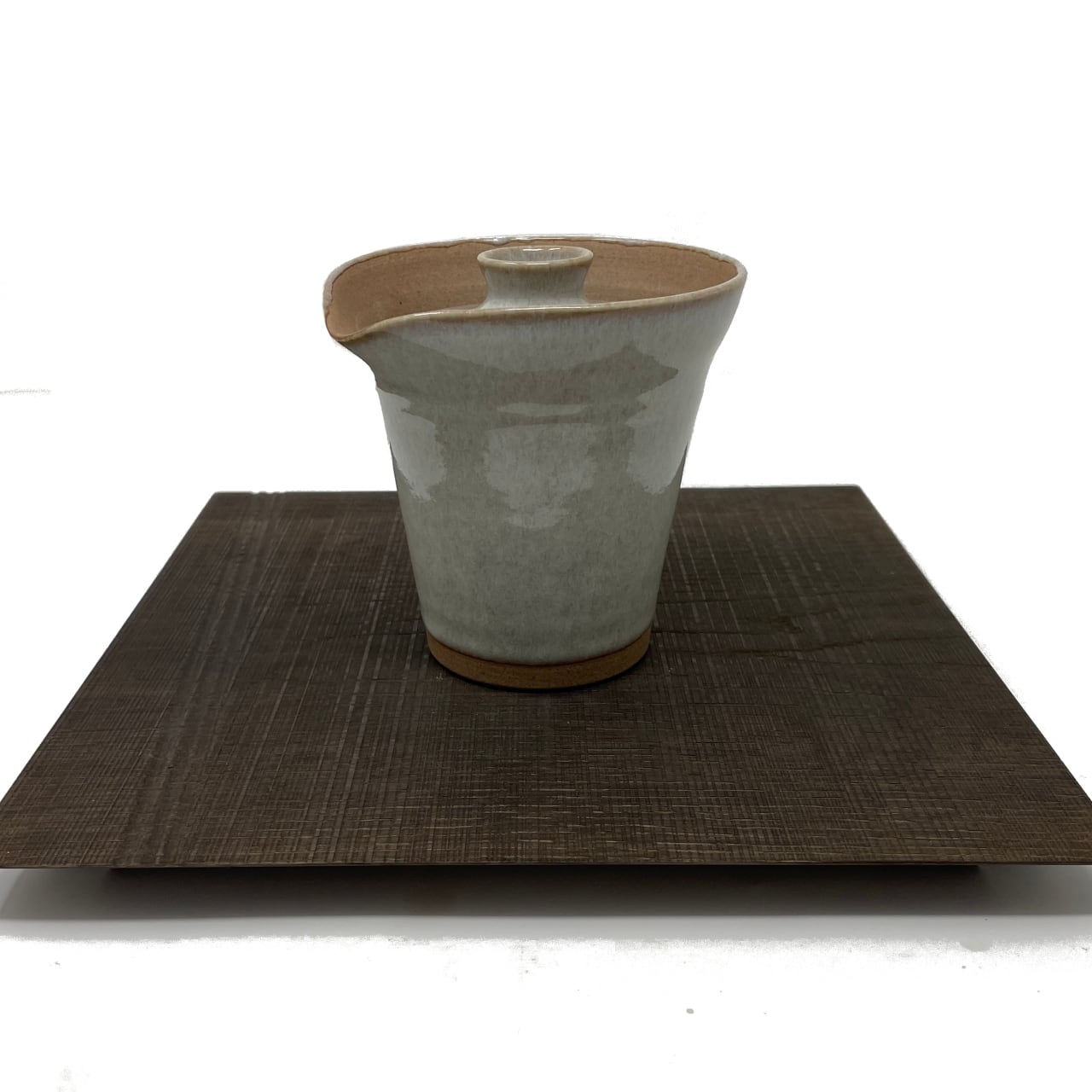 オリジナル絞り出し宝瓶急須【杯 こっぷ】うずまき屋×会津慶山焼