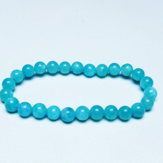 アマゾナイト ブレスレット 7mm 一点物 メール便可 [M便 1/10] 111-47811