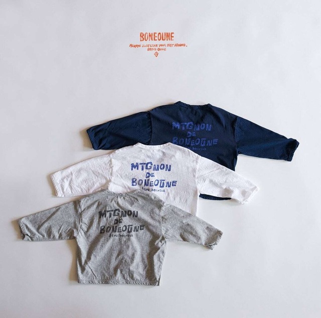 【送料無料・予約　2024 summer】kids：cool cardigan  〔クールカーディガン〕　boneoune