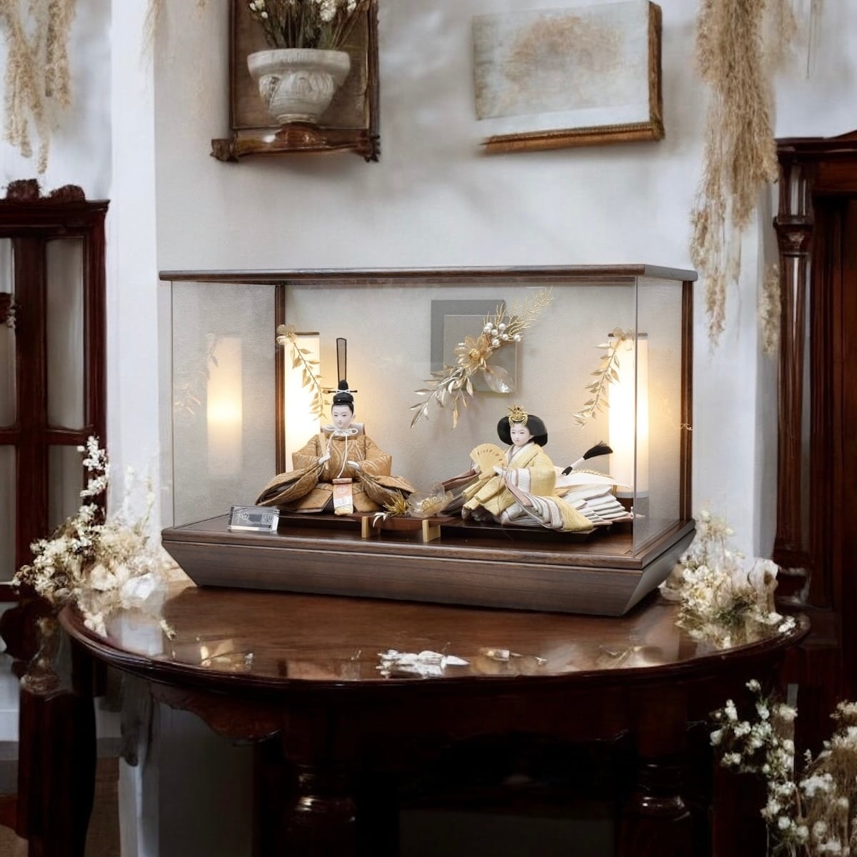 雛人形 親王飾り【蘭】RAN｜アクリルケース入｜おしゃれ｜モダン