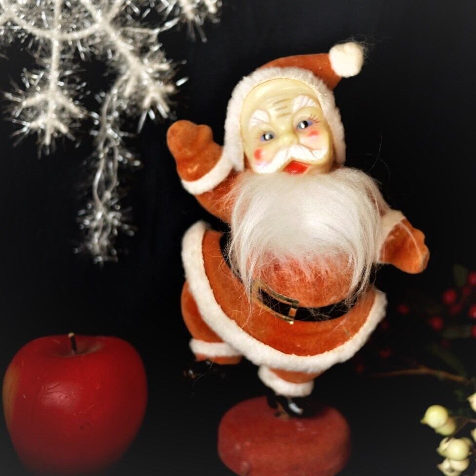 陽気なサンタクロース 英国ヴィンテージフロッキー