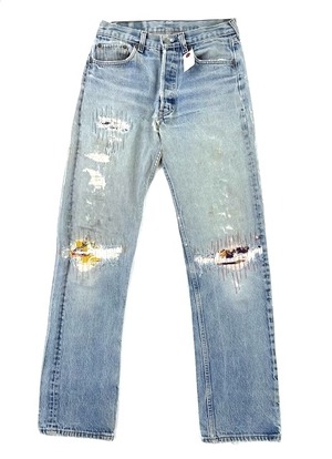 M-223リーバイス Levis501レギュラー古着 1980年代 米国製刻印522W 72cm(ぐるり 股下 79cm