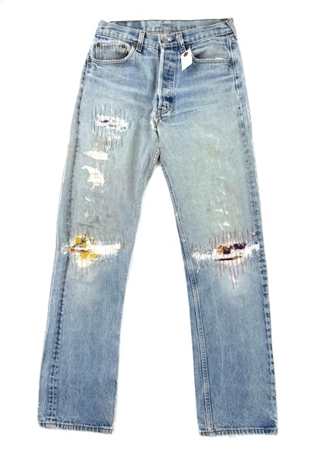 M-223リーバイス Levis501レギュラー古着 1980年代 米国製刻印522W 72cm(ぐるり 股下 79cm