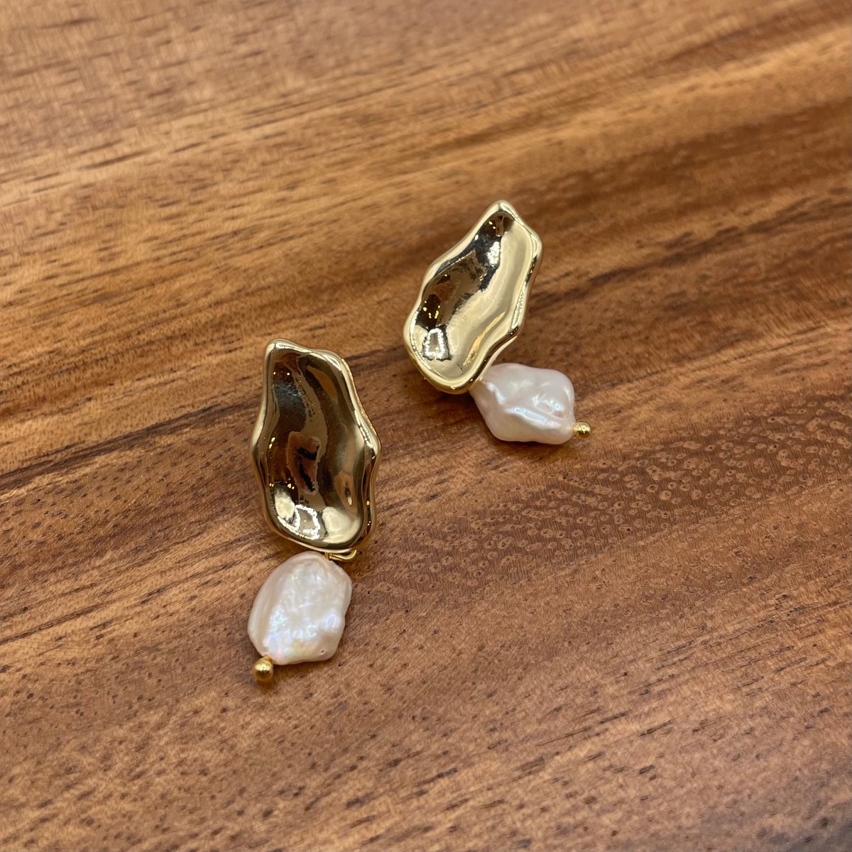 淡水パールドロップピアス パール×ゴールド | jewelry Tim
