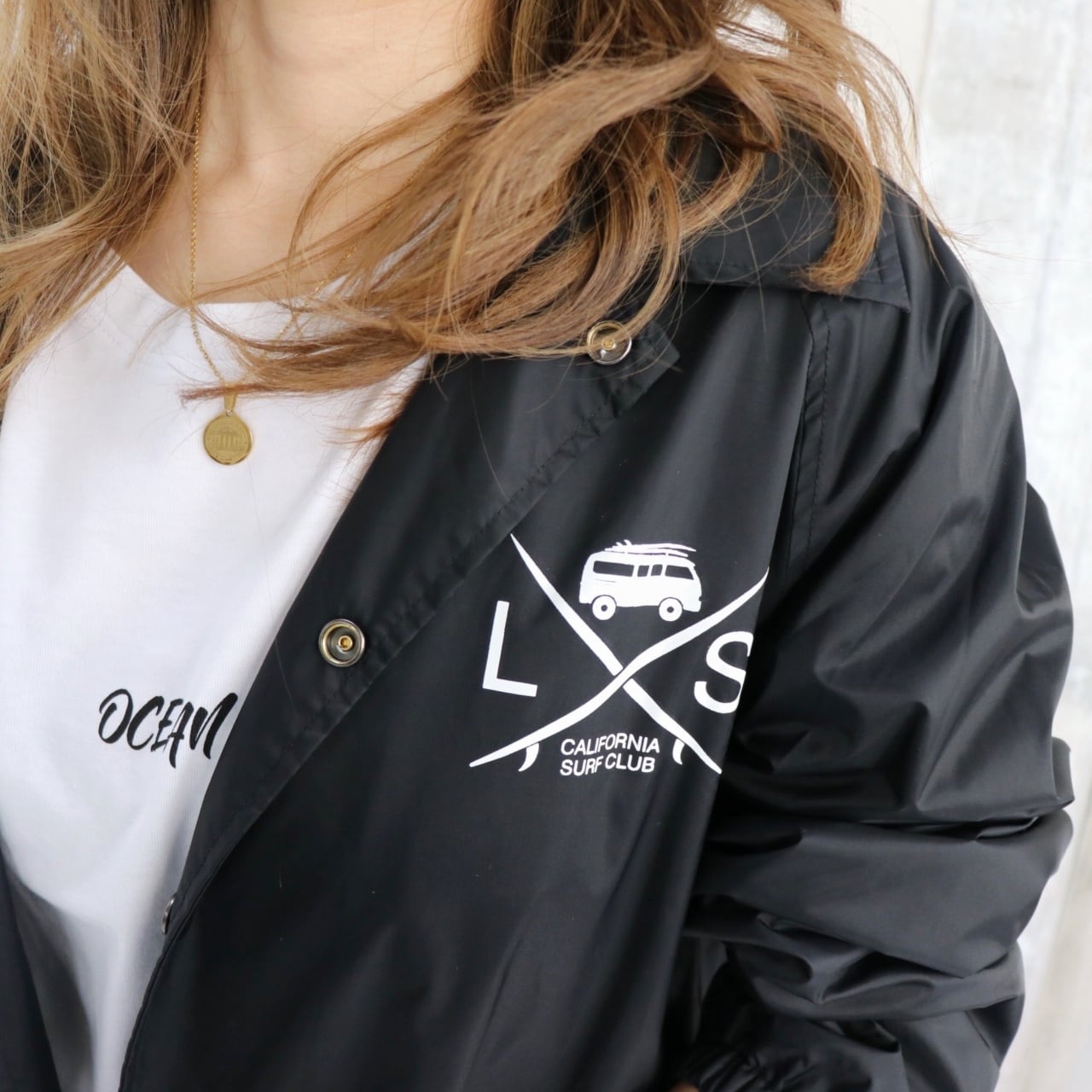 未使用3】Subculture×ダマサーフ×K's surf コーチJKT California coach