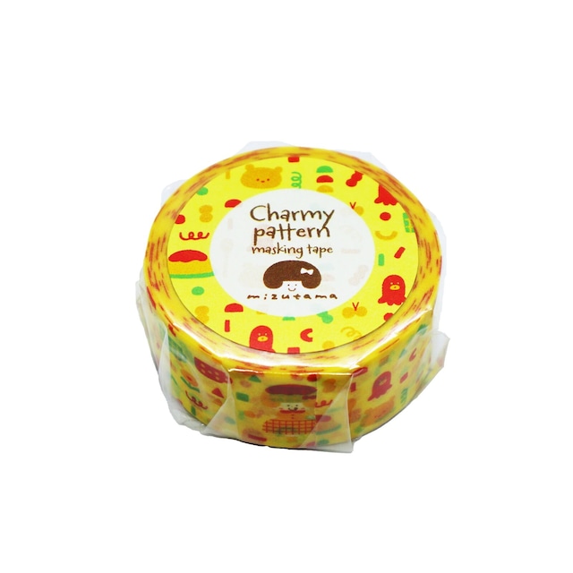 mizutama×ワールドクラフト　オムライスパターン　charmy pattern　18mmマステ　CA12