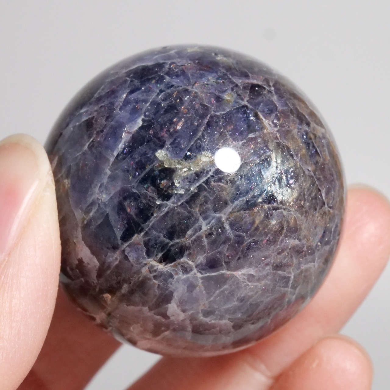 ブラッドショット アイオライト / mini スフィア【φ3.8cm】