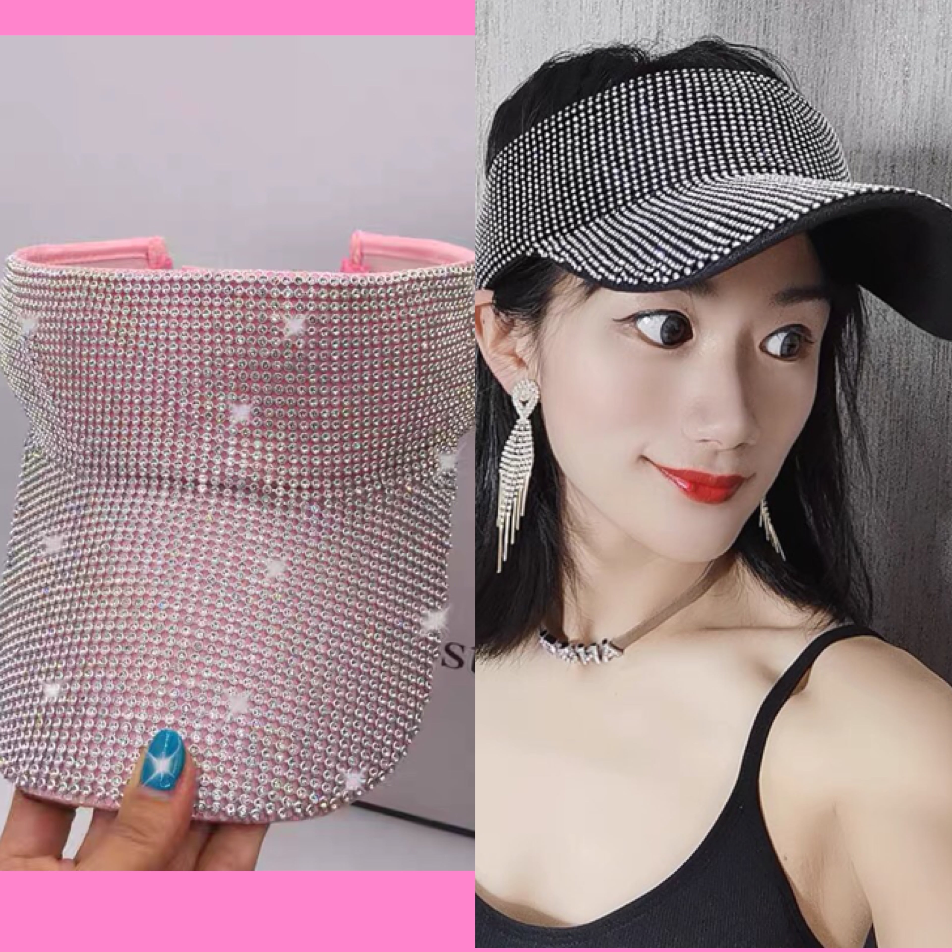 新品同様！MARK & LONA バイザーピンク麦わら サンバイザー　ゴルフ 新品同様！MARK & LONA バイザーピンク麦わら サンバイザー ゴルフ