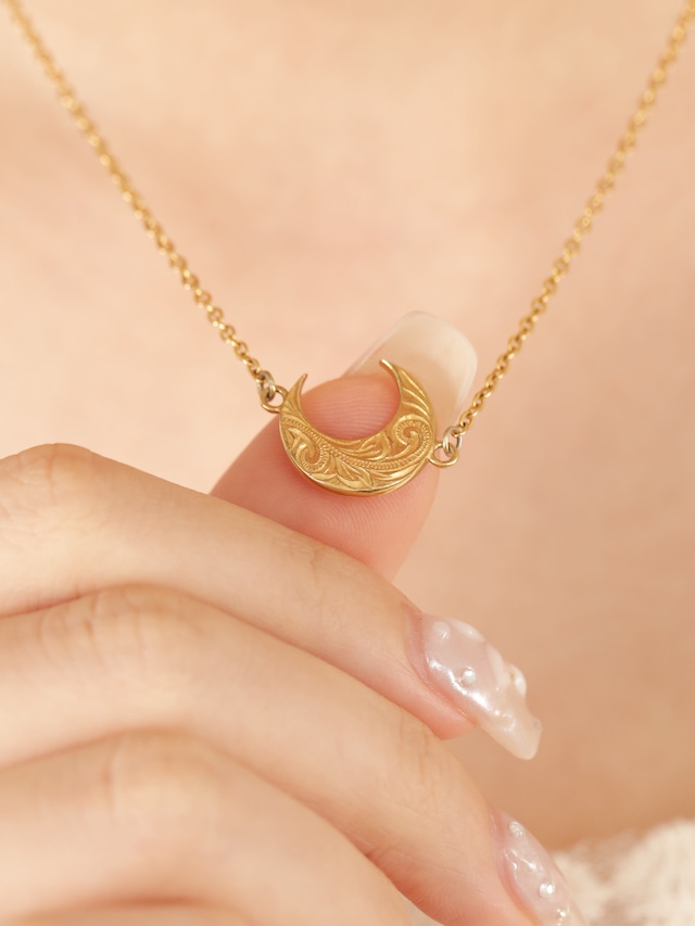 316L hawaiian moon necklace  #n20