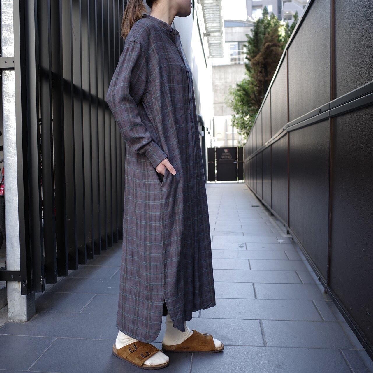 LENO(リノ)BAND COLLAR PULLOVER DRESS | Debby powered by BASE