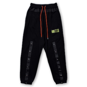 T.C.R ESSENTIAL TECH JOGGER V3  - BLACK/ORANGE