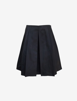 JIL SANDER NAVY SILK SKIRT