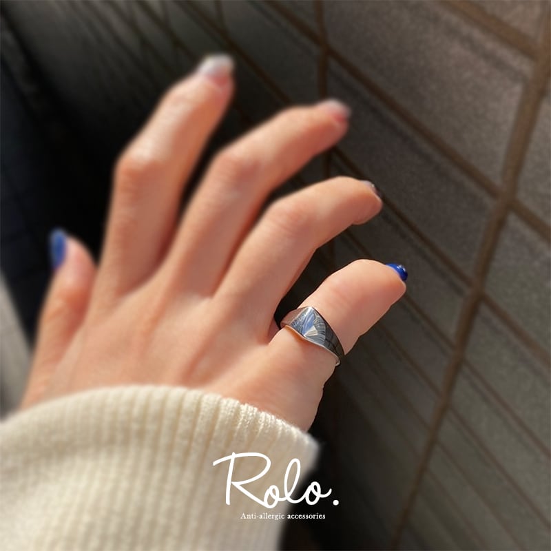 フォールドピンキーリング シルバー925 | Roloshop BASE店
