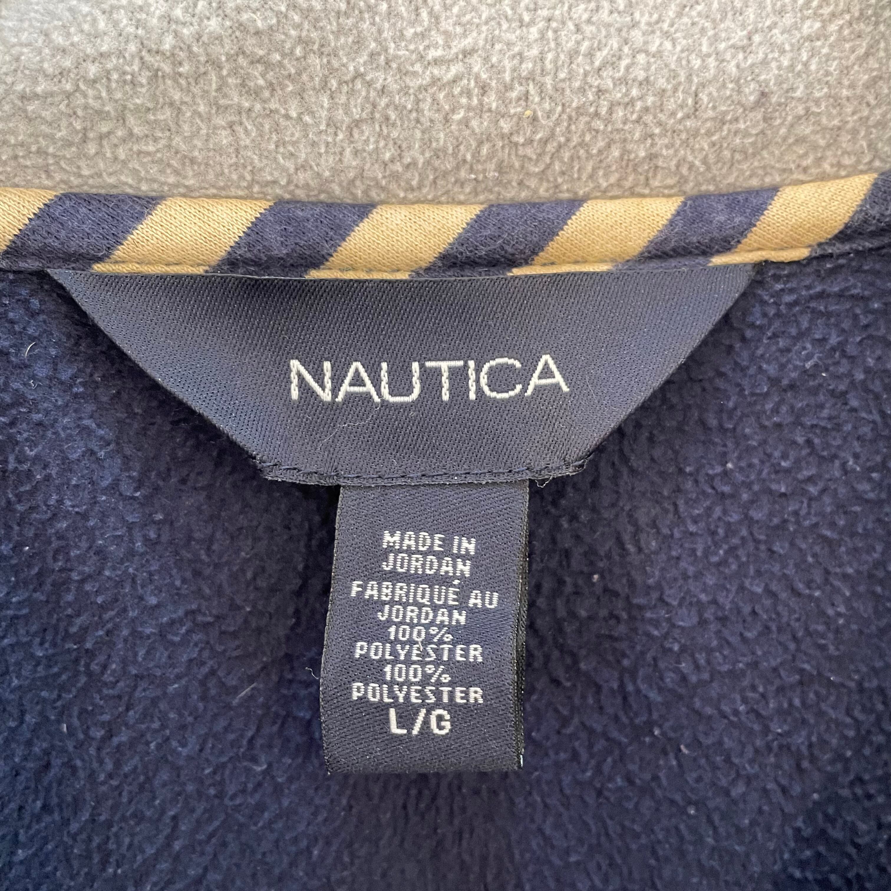 NAUTICA】ハーフジップ フリース ジャケット ワンポイント 刺繍ロゴ ...