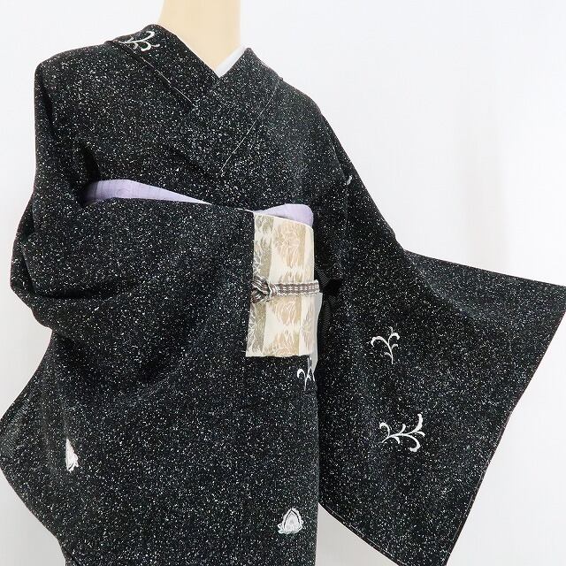 新品 絽 総刺繍 夏着物 仕付け糸付 正絹 トールサイズ 訪問着 1503