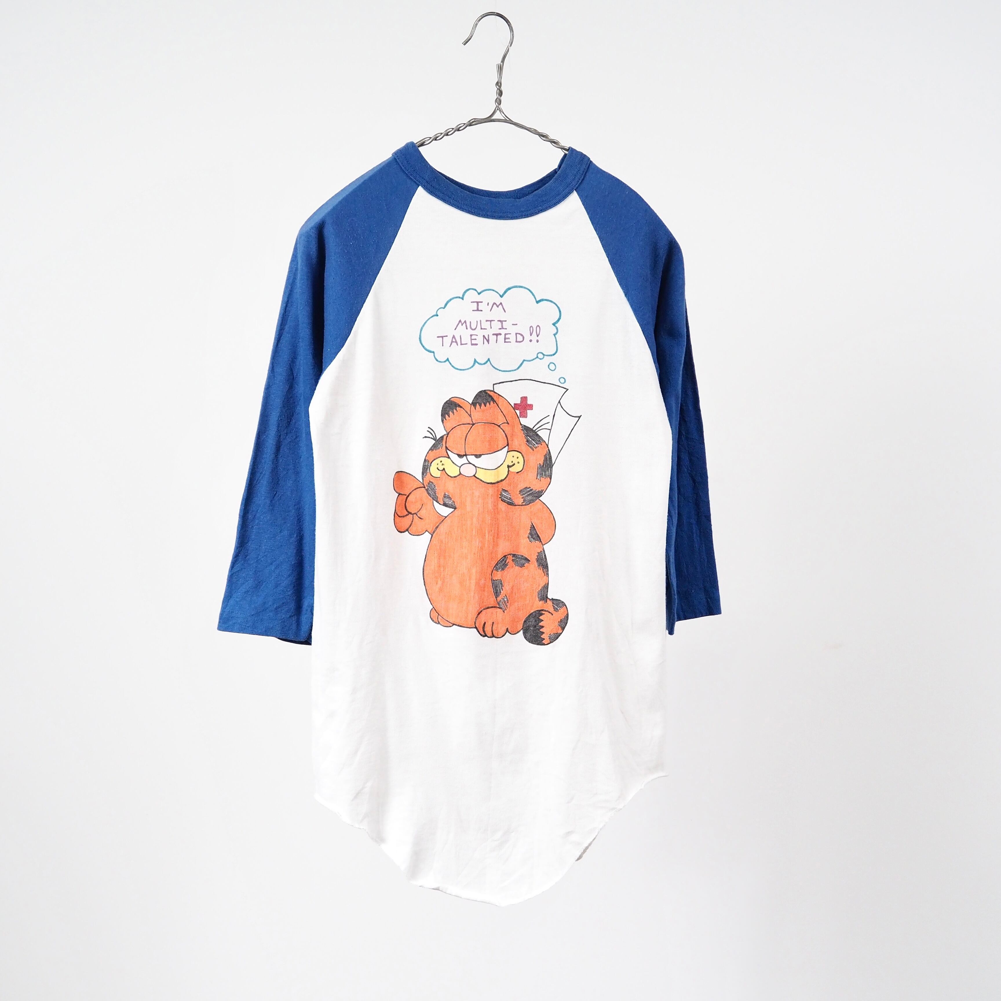 80s Garfield raglan sleeve t-shirt