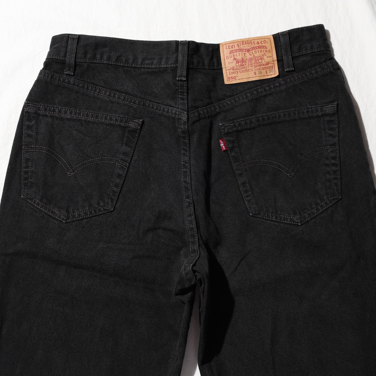 美品 36×30 Levi’s 550 USA 99年 サルファーブラック デニムパンツ リーバイス
