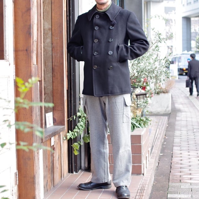 1940s US NAVY PEA COAT / 40年代 USN 10ボタン ピーコート