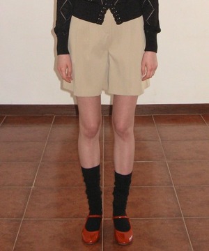 [SINOON] ROUND HALF PANTS (BEIGE)