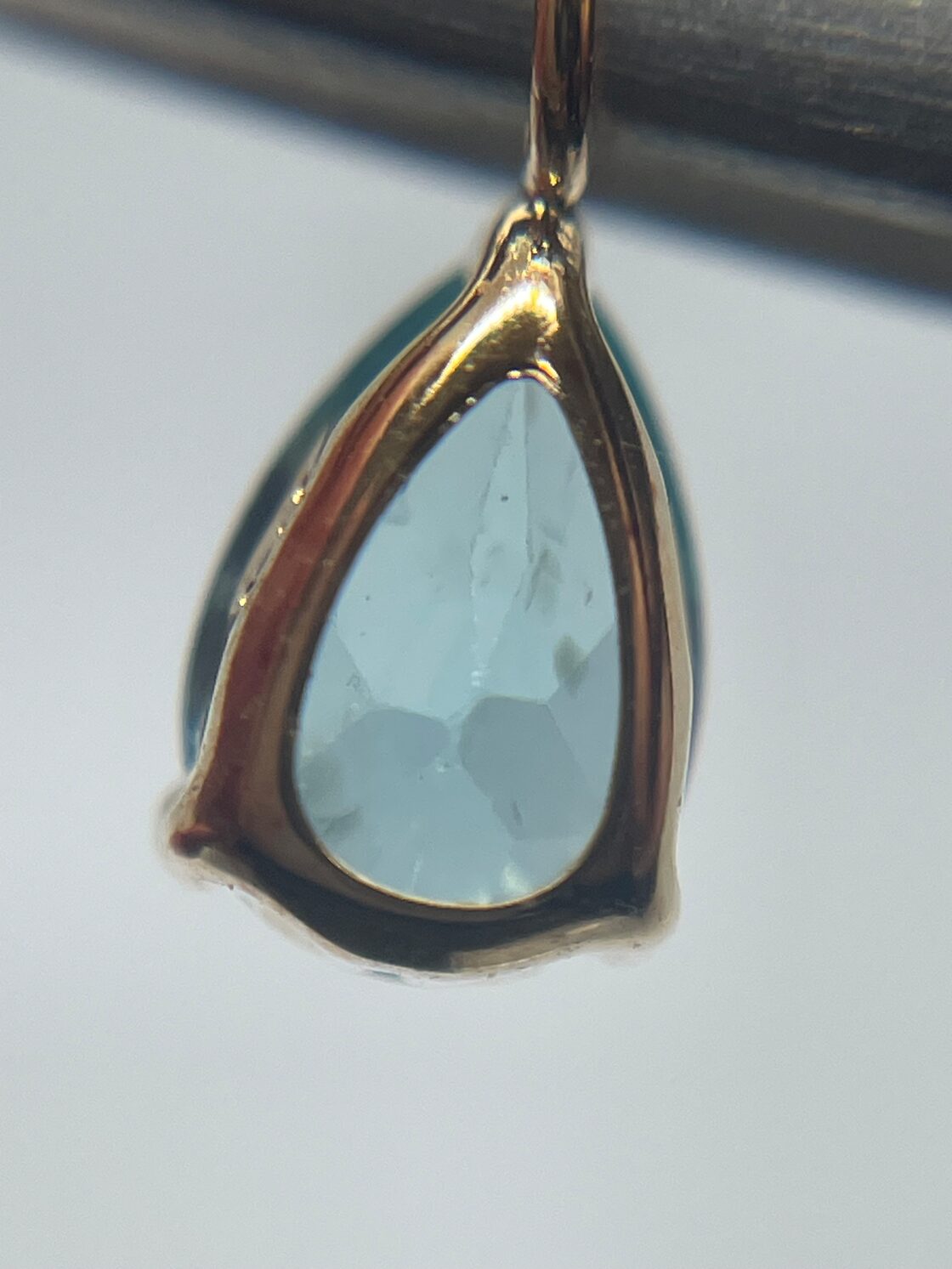 パライバアパタイト ペンダントトップ K18YG 0.45ct | Pay ID