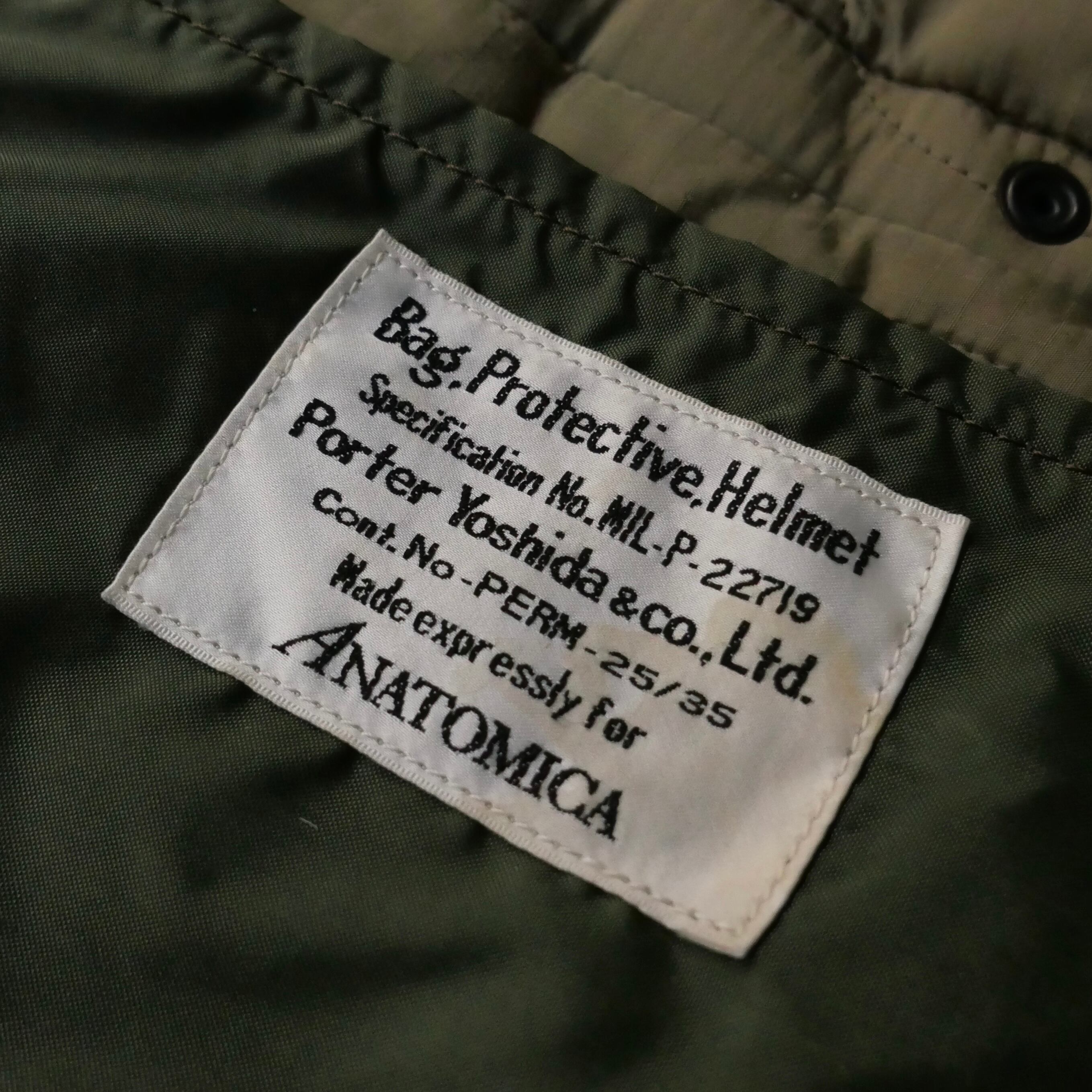 ANATOMICA×PORTER HELMET BAG LARGE