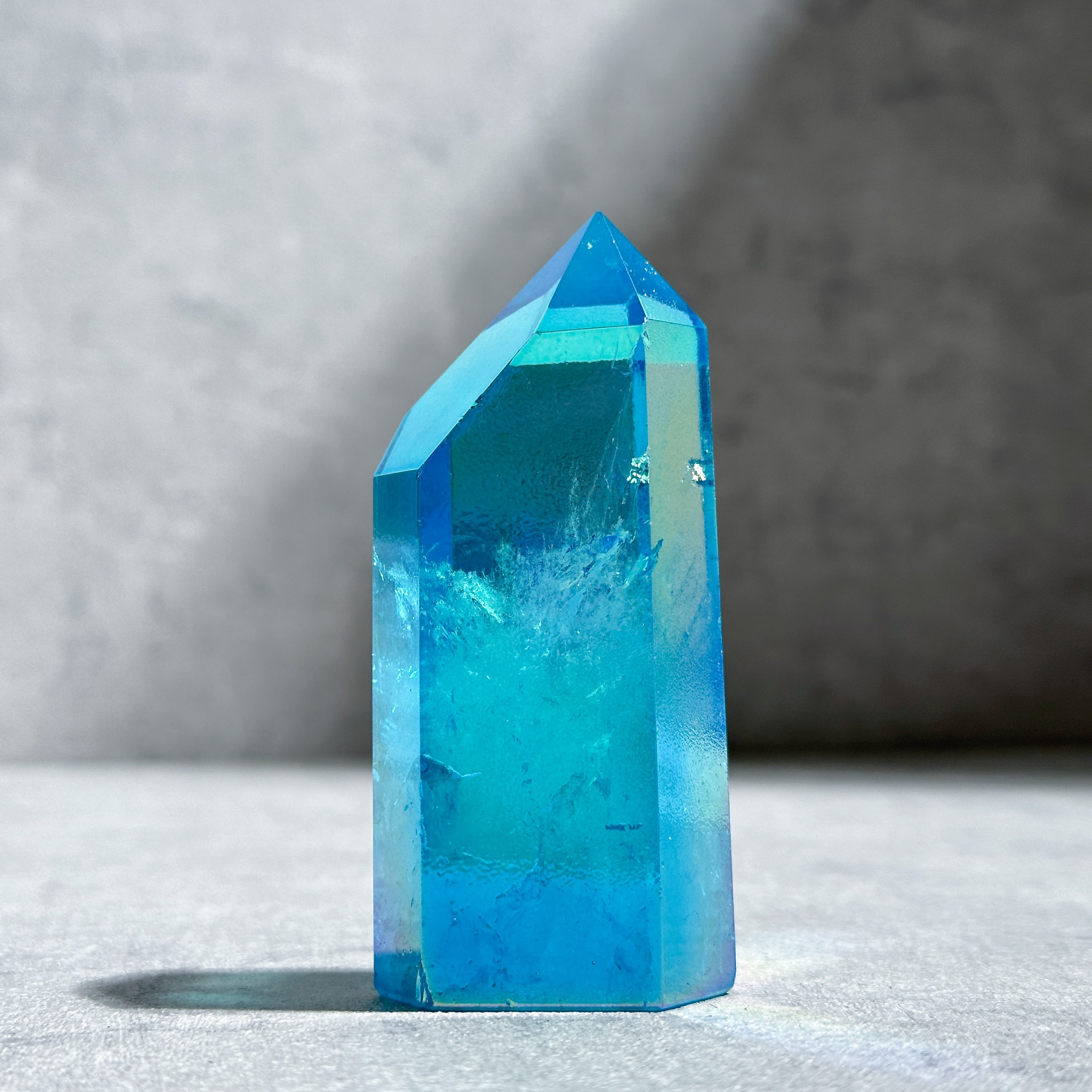 透明感◎アクアオーラクォーツ タワー85✧ Aqua Aura Quartz ✧天然石・鉱物・パワーストーン