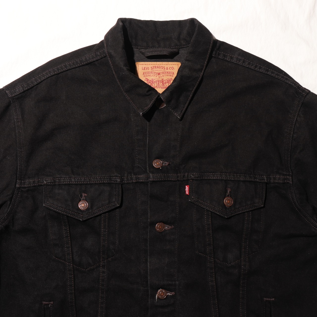 極美品 L 70507 USA 96年 Levi’s サルファーブラック デニムジャケット リーバイス