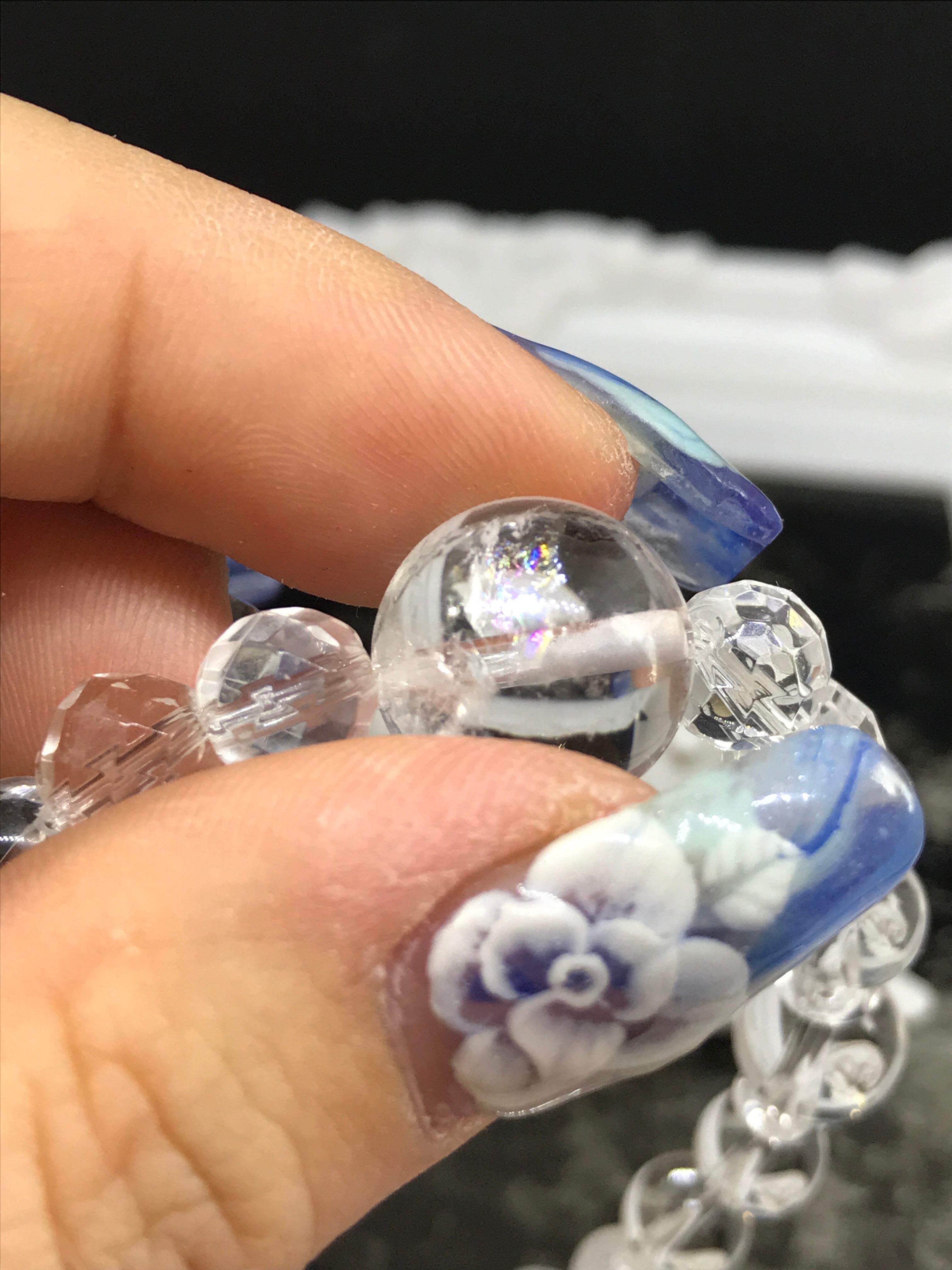 一点物！ アイリスクォーツ デザイン ブレスレット