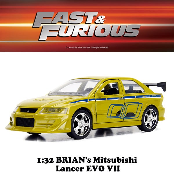 海外直輸入】JADATOYS 1:32 ワイルドスピードダイキャストカー BRIAN's
