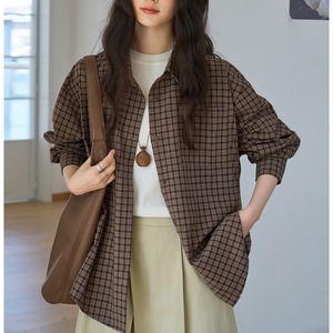 loose fit plaid shirt