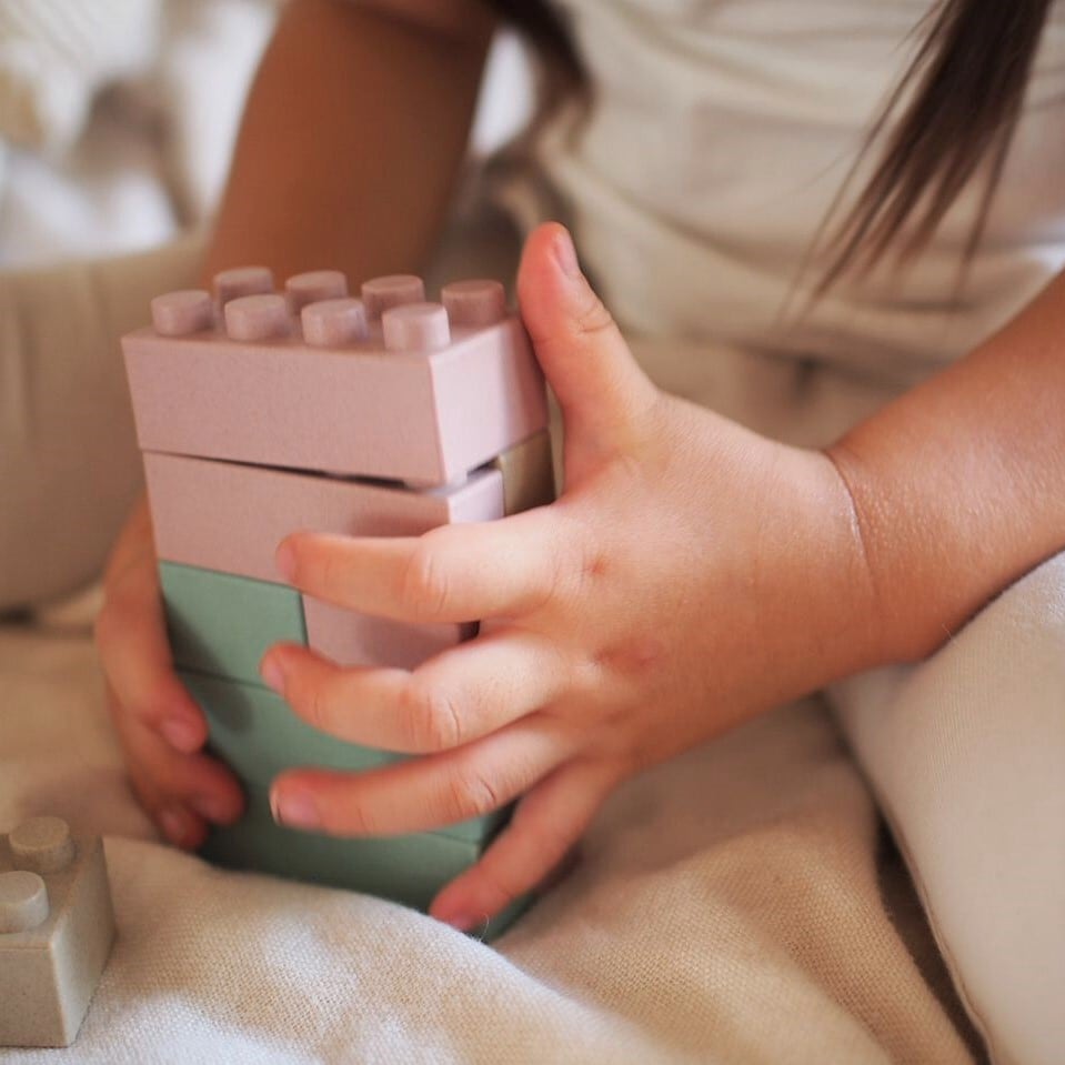 エコブロック -kids block- 3color- 24ピース くすみカラーのかわいい
