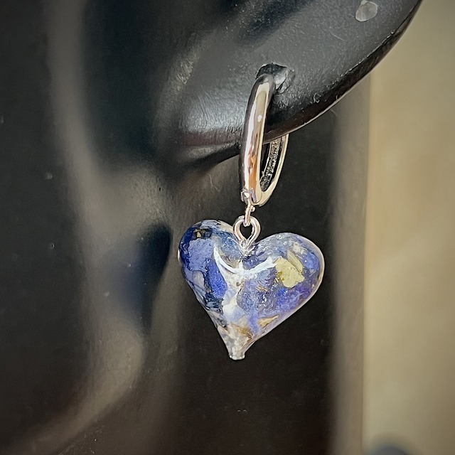 Flower Heart piece -BLUE-