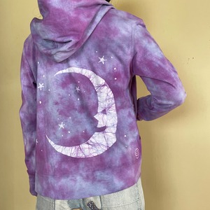 Crescent moon Batik Tシャツ parka