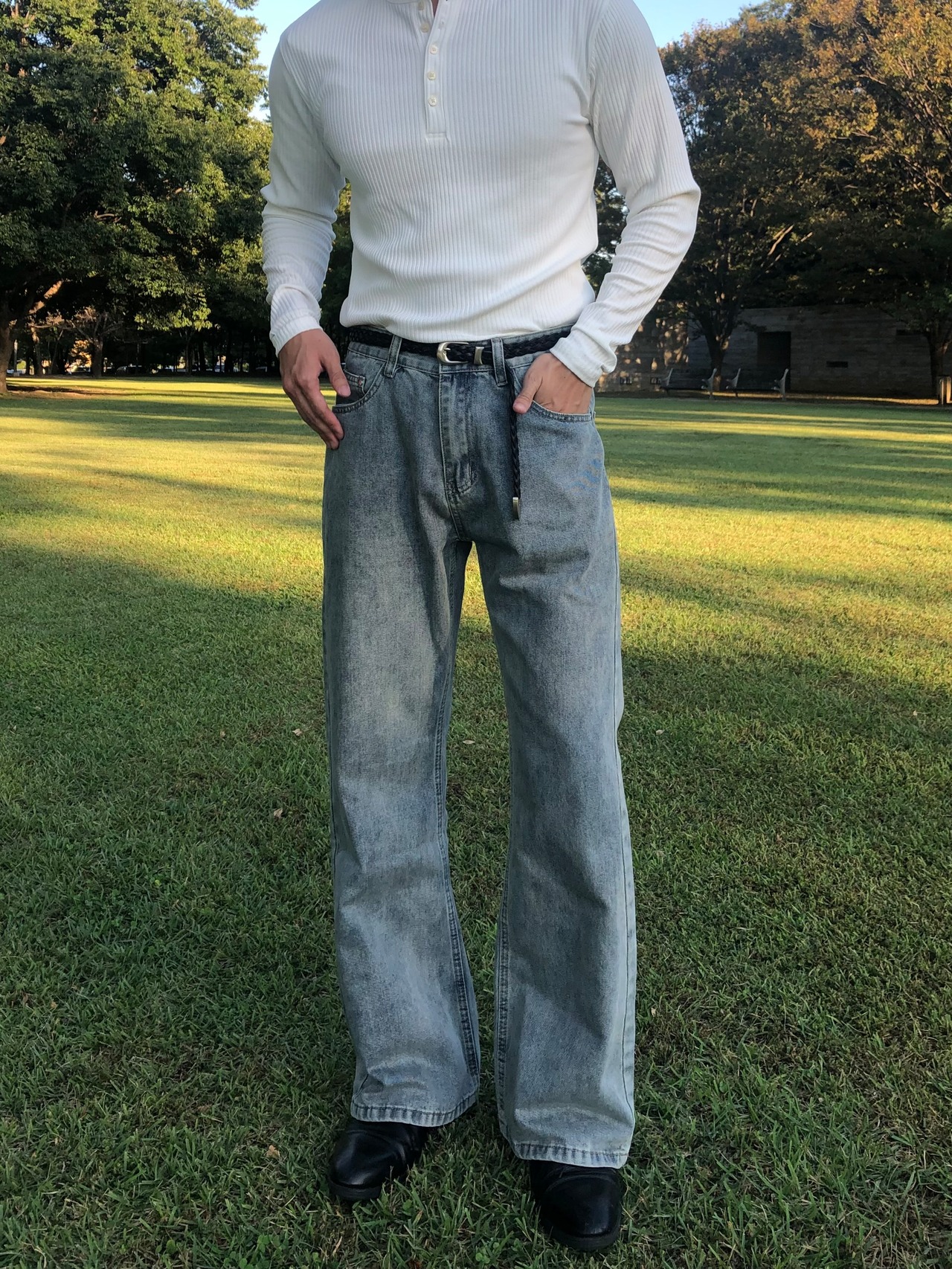 Signature Curve Bootcut Denim [Light Blue] - 3