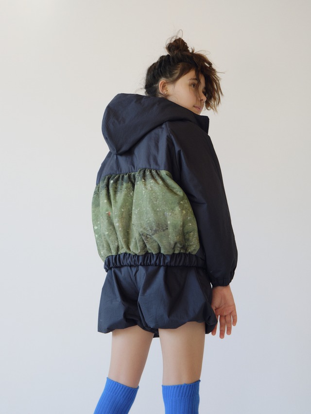 〈 folkmade 26AW 〉 Landscape Padded Blouson / F26AW-021 / M-L / NAVY