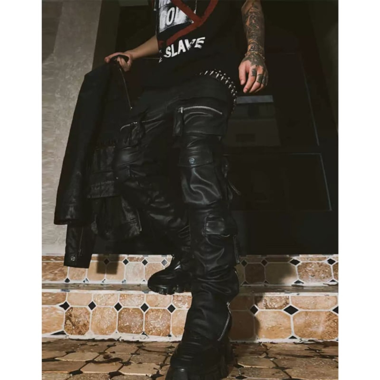 skinny multipocket cargo pants - 2