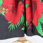 フラダンス 衣装 パウスカート ブラック系 ブルー系 リバーシブル ハイビスカス柄 カヒコ柄 鮮やか 華やか エレガント 上品 大人っぽい きれい かわいい 黒 赤 緑 青 ダンス衣装 レディース ハワイアン アロハ ハワイアンプリント ダンス レッスン 練習