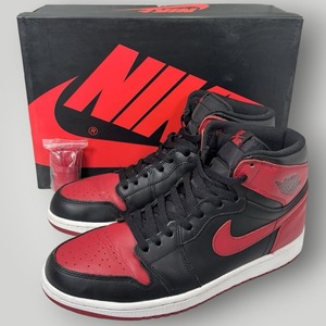 AIR JORDAN 1 RETRO HIGH OG BLACK/VARSITY RED-WHITE / ナイキ ジョーダンブランド エアジョーダン 1 レトロ ハイ オージー ブラック/レッド