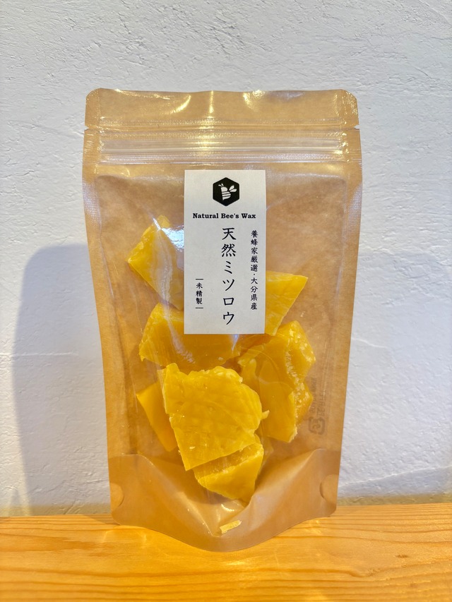 養蜂園厳選　天然みつろうブロック　80g