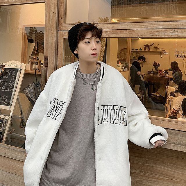 予約販売】スタジャン ボア ブルゾン 防寒 メンズ アウター ジャケット