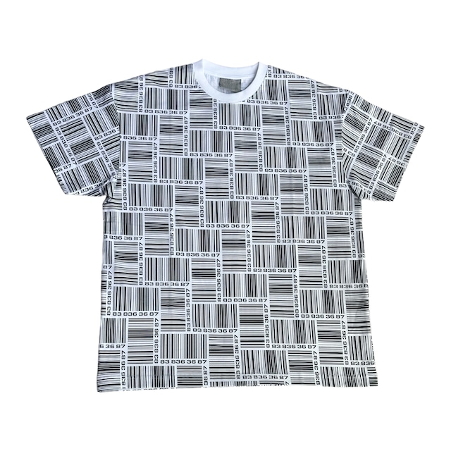 【VTMNTS 】BARCODE MONOGRAM T-SHIRT(WHITE)