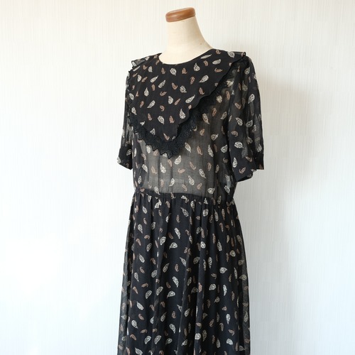 ペイズリーシアーワンピース