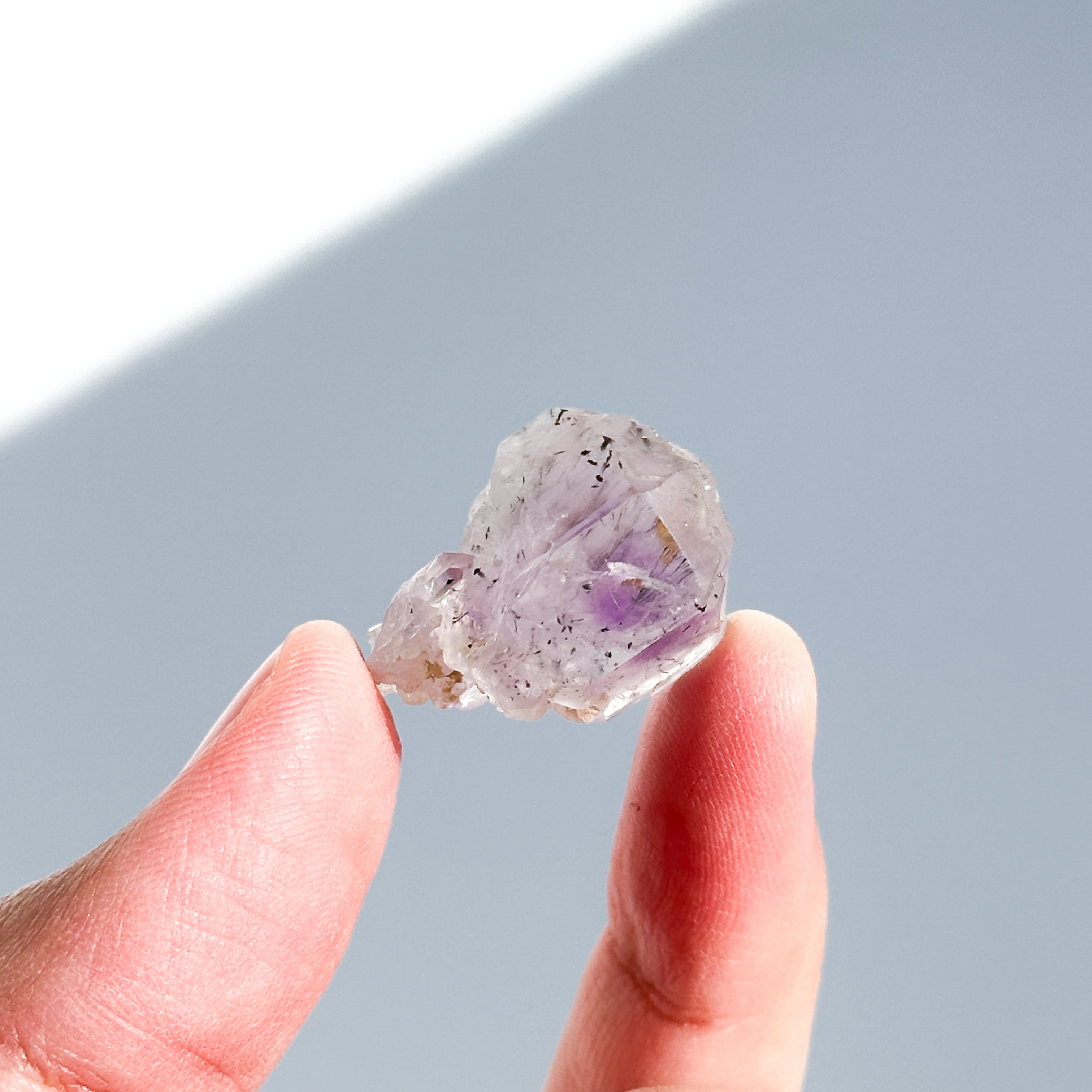 アメリカ産ヘマタイトインアメジスト 原石24◇ Hematite in Amethyst