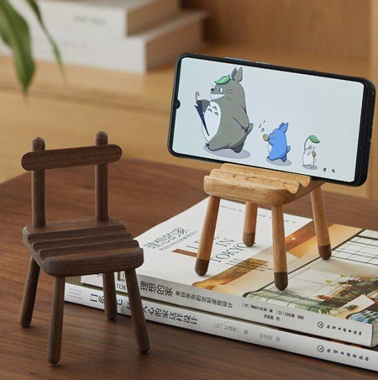 木製 椅子 スマホ置き 小物置き スマホスタンド インテリア 木製