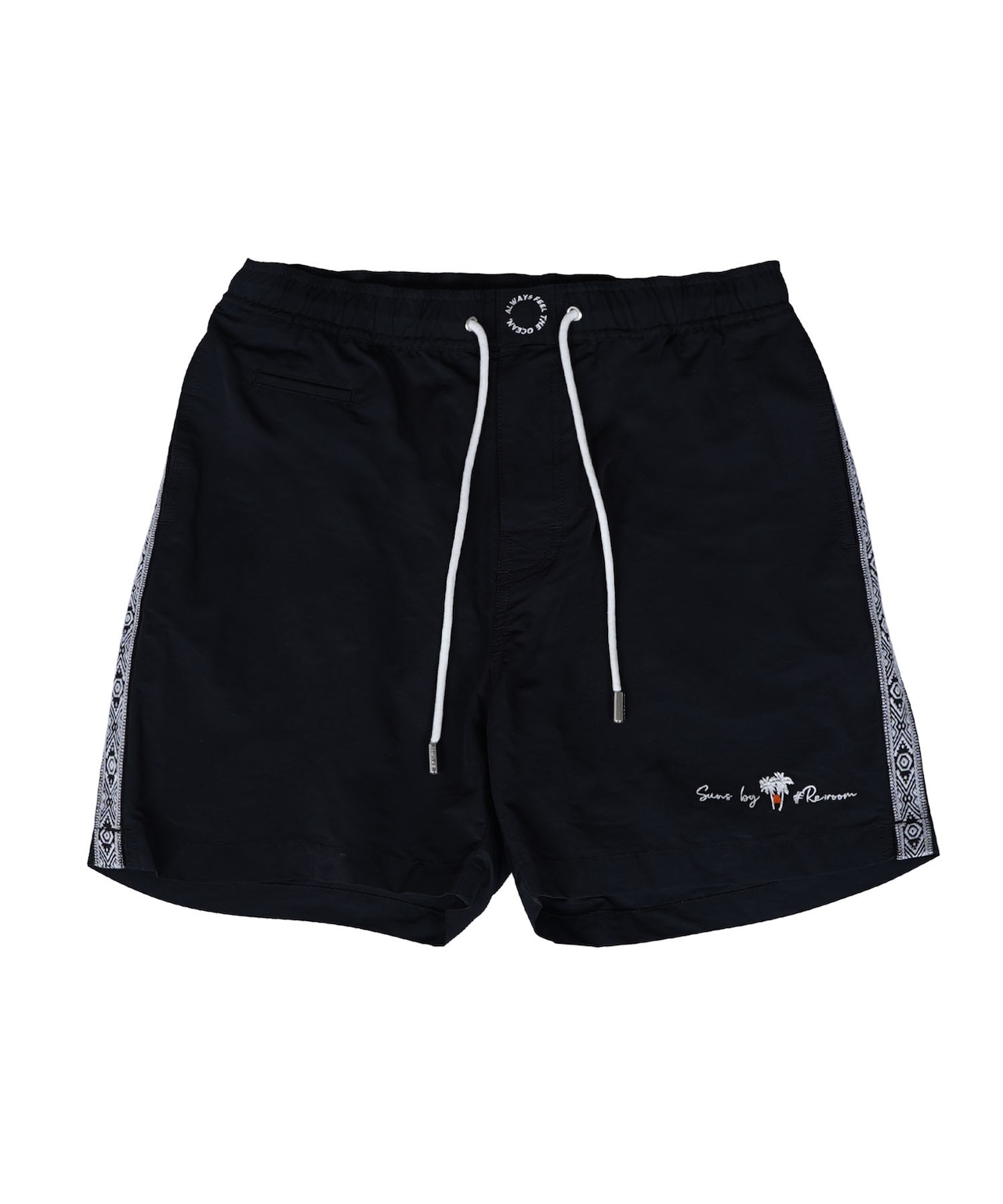 【SUNS】NATIVE PATTERN LINE TAPE BOARDSHORTS［RSW085］